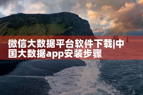 微信大数据平台软件下载