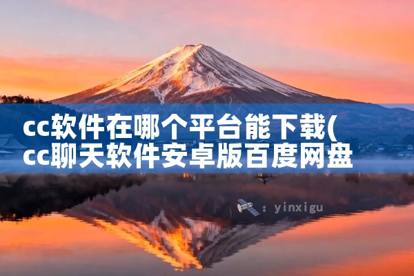 cc软件在哪个平台能下载