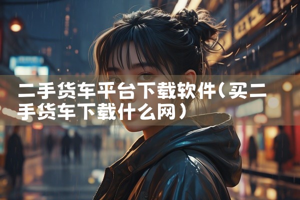 二手货车平台下载软件