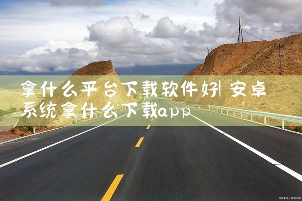 拿什么平台下载软件好